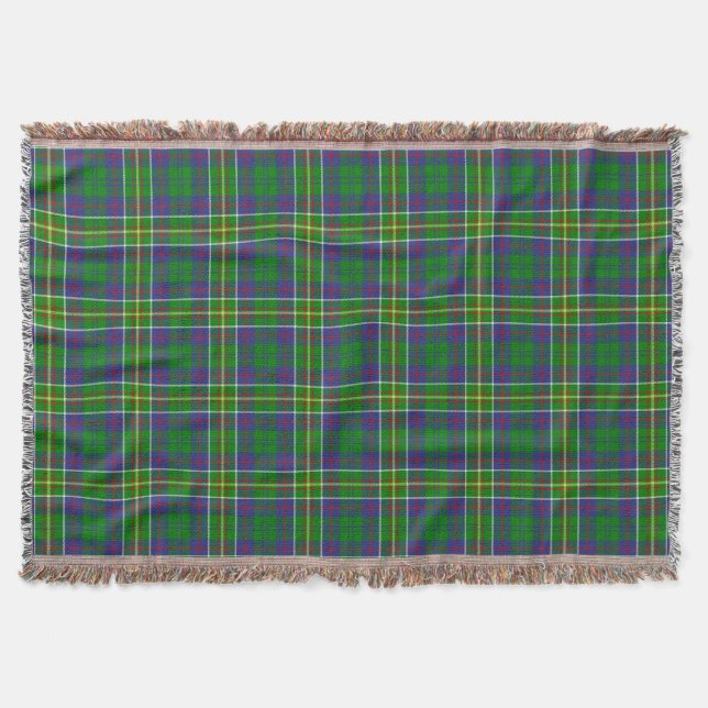 Manta Clan escocés Hunter Tartan Plaid (Anverso)