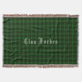 Manta Clan Forbes Tartan Throw Blanket