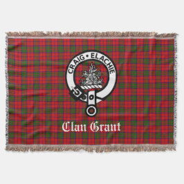 Manta Clan Grant Escudo Badge y Tartán