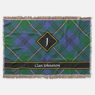Manta Clan Johnston Tartan Throw Blanket