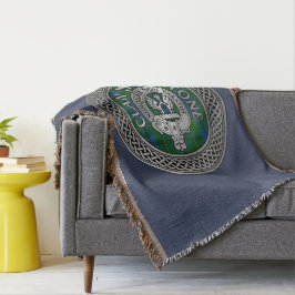 Manta Clan Johnstone Escudo y Tartan Knot