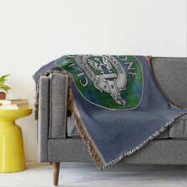 Manta Clan Johnstone Escudo y Tartan Knot