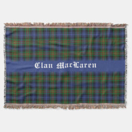 Manta Clan MacLaren Tartan Plaid Personalizable