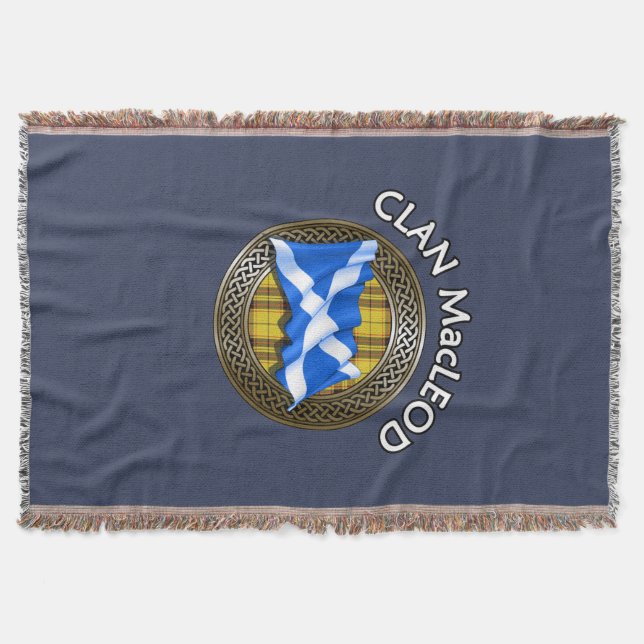 Manta Clan MacLeod Tartan Knot & Flag (Anverso)