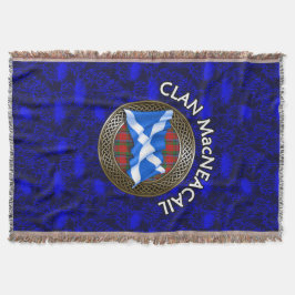Manta Clan MacNeacail Tartan Knot & Flag