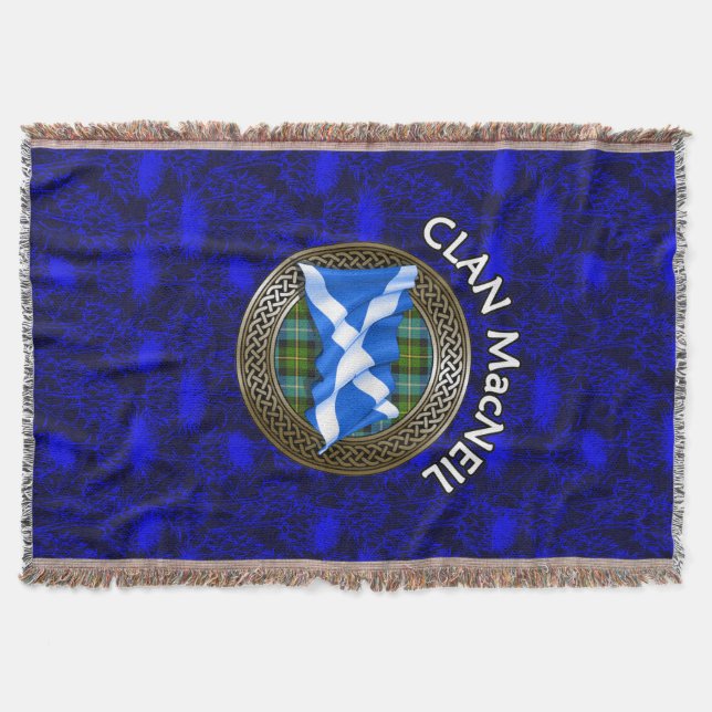 Manta Clan MacNeil Tartan Knot & Flag (Anverso)