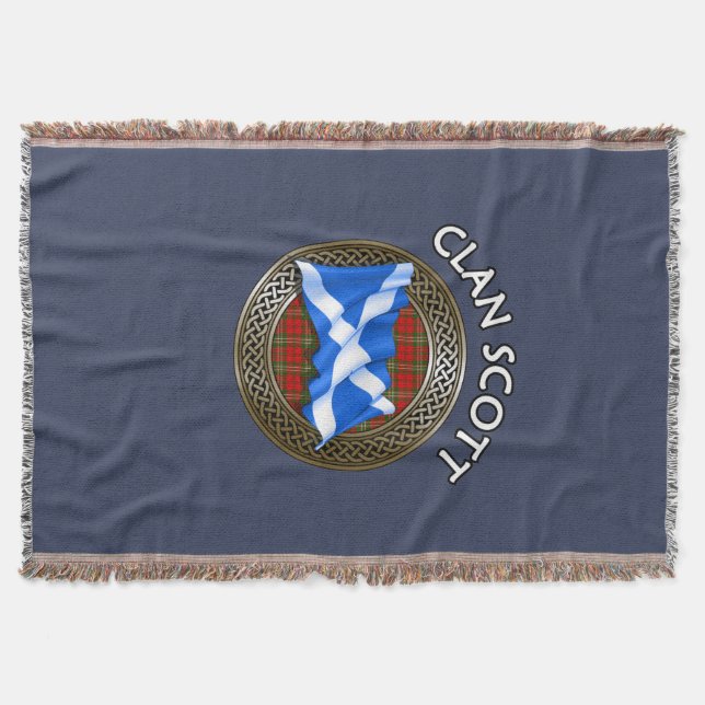 Manta Clan Scott Tartan Knot & Flag (Anverso)