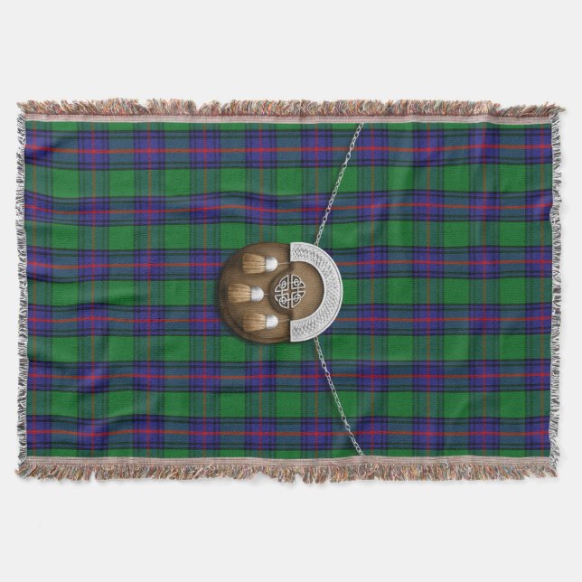 Manta Clan Shaw Tartan Y Sporran (Anverso)
