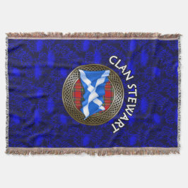 Manta Clan Stewart Tartan Knot & Flag