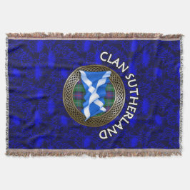 Manta Clan Sutherland Tartan Knot & Flag