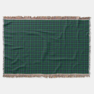 Manta Clan tartán escocés verde y azul de MacKay