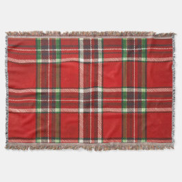 Manta Clásica a Cuadros  Rojo