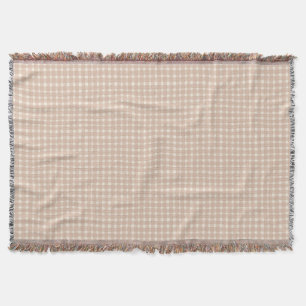 Manta Clásico Cuadro de Gingham Rosa Polvo Niña Bebé
