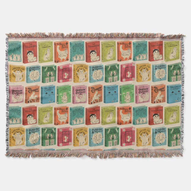 Manta Classic Book Cat Literature Puns (Anverso)