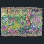Manta Claude Monet: El jardín Iris de Giverny<br><div class="desc">Una encantadora manta clásica de tiro con el iris garden de Giverny,  pintada por el pintor impresionista francés Claude Monet.</div>