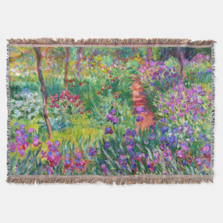 Manta Claude Monet: El jardín Iris de Giverny