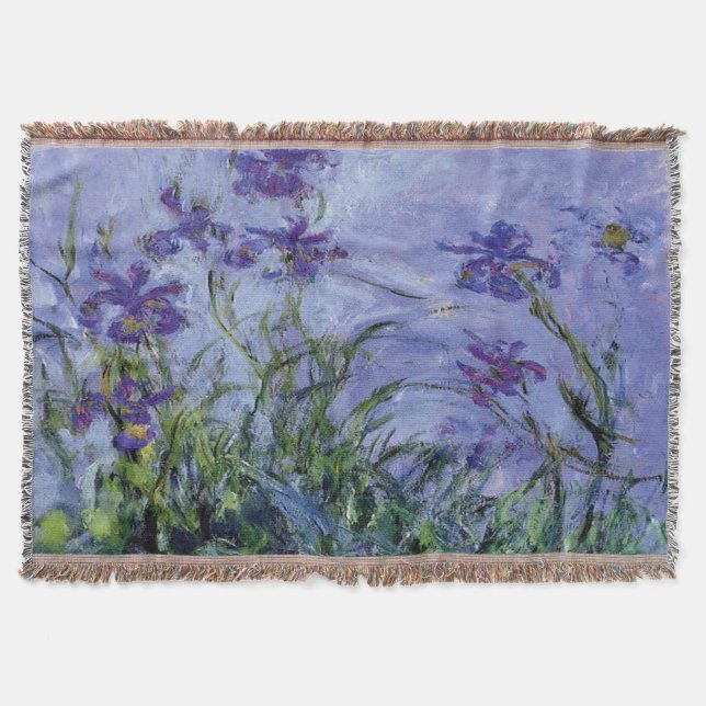Manta Claude Monet Lilac Irises (Anverso)