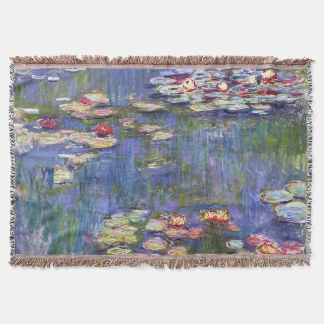 Manta Claude Monet - Lilies de agua / Nympheas (Anverso)