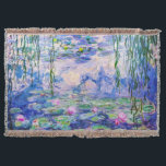 Manta Claude Monet - Lilies de agua / Nympheas 1919<br><div class="desc">Lilies de agua / Nympheas (W.1852) - Claude Monet,  Petróleo en lienzo,  1916-1919</div>