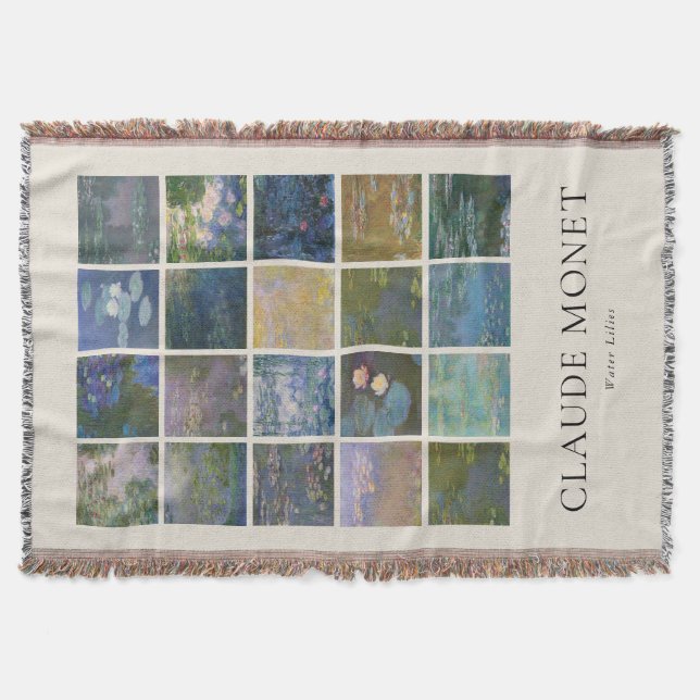 Manta Claude Monet Water Lilies (Anverso)