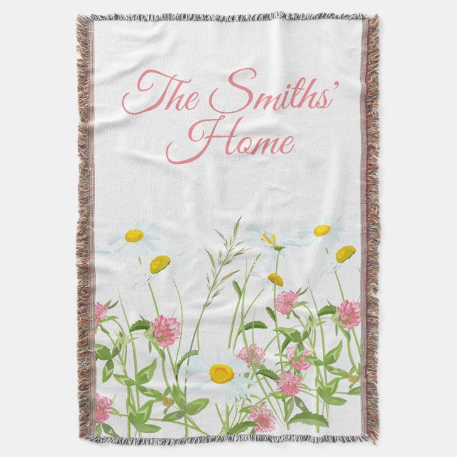 Manta Clovers & Daisies (Frente vertical)