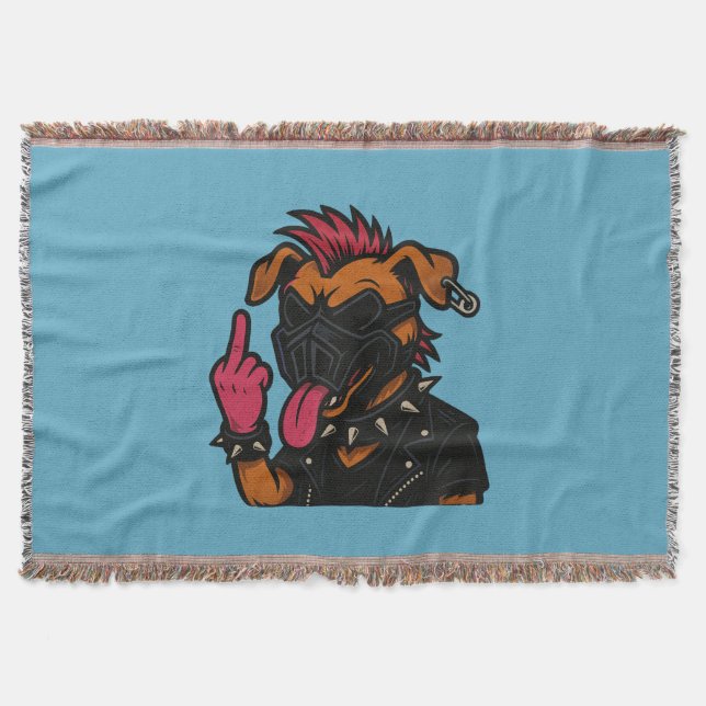 Manta Cobertor cachorro maluco (Anverso)