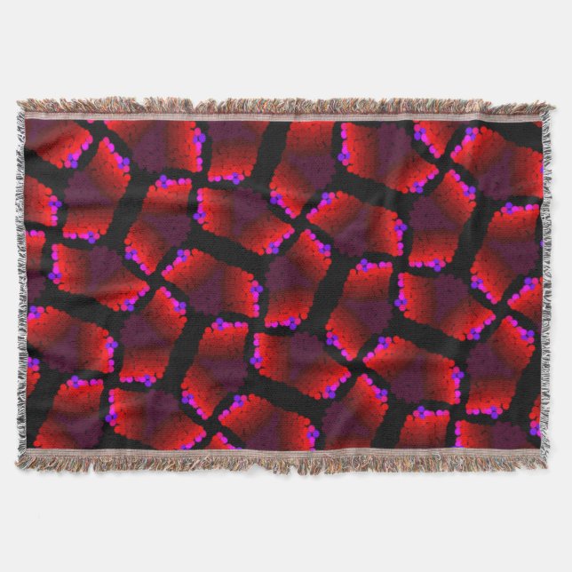 Manta Cobertura Jimette Diseño a franjas decoración (Anverso)