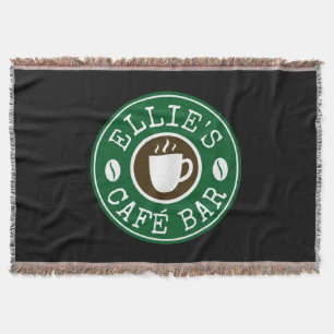 Manta Cobijas para cafeterías con logotipo personalizado