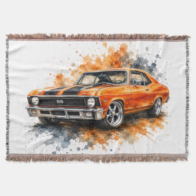 Manta Coche muscular americano (Anverso)