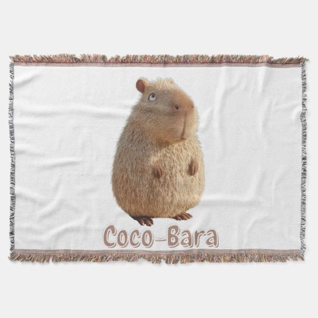 Manta Coco-Bara Vibes. Núcleo de los capibara: Cocoteros (Anverso)