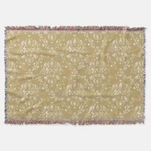 Manta Cocoa Brown Damask