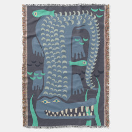 Manta Cocodrilo azul