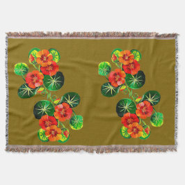 Manta coleção Flores do Brasil capuchinha, 