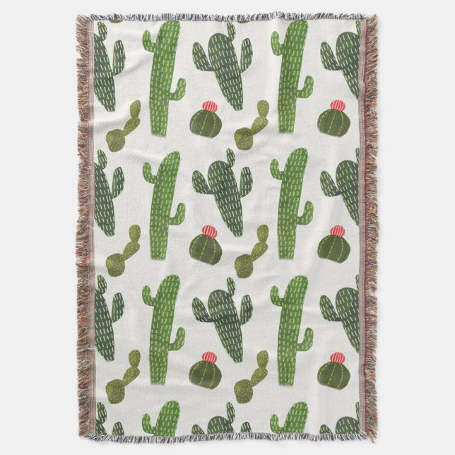 Manta Colección de Llamarama | Cute Cactus (Frente vertical)