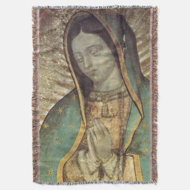 Manta Colgando Nuestra Señora De La Masa De Guadalupe (Frente vertical)