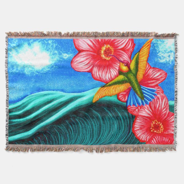 Manta Colibrí Océano (Anverso)