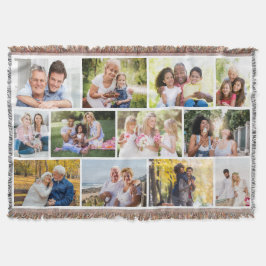 Manta Collage de fotos de cuadrícula de masonería 12 imá