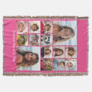 Manta Collage de fotos de Instagram - Hasta 14 fotos Ros