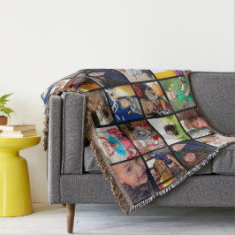Manta Collage de fotos de Instagram personalizado