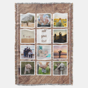 Manta Collage de Personalizados de fotografía 11 de fami