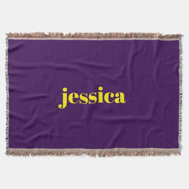 Manta Color block minimalist custom name  (Anverso)