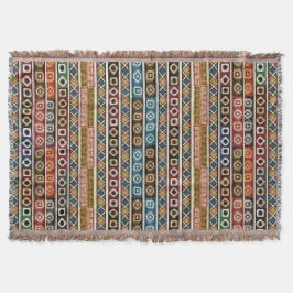 Manta coloreada multi del tiro del nativo