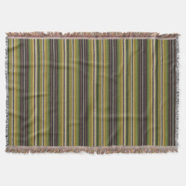 Manta Colores de tierra franjas de falda letonas Tradici