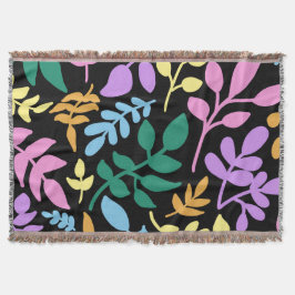 Manta Colorful foliage in black background