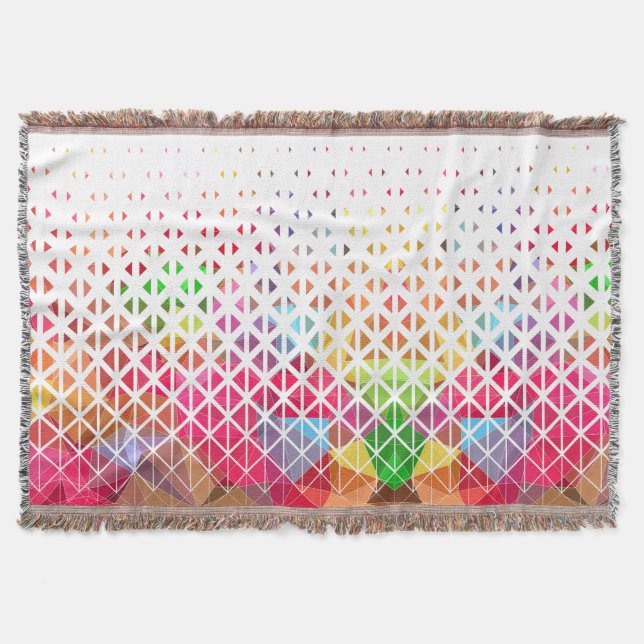 Manta Colorido con un patrón geométrico (Anverso)