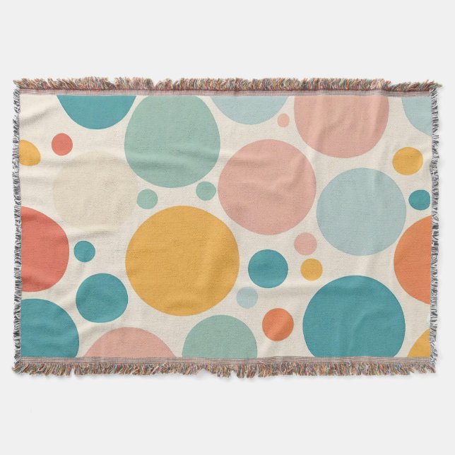 Manta Coloridos puntos de polka (Anverso)