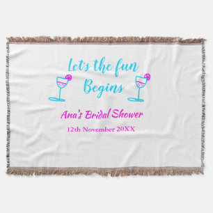 Manta Comencemos divertidos regadera de boda de vid de p