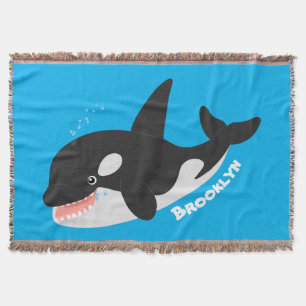 Manta Cómico asesino ballena orca personalizado lindo il