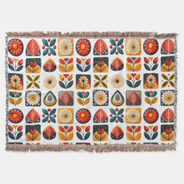 Manta Cómodo diseño floral popular retro