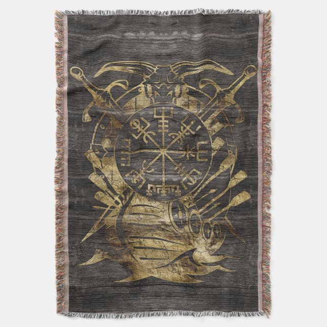 Manta Compás de la navegación de Vegvisir - de Viking (Frente vertical)